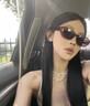 DAISY DREAM医用钛钢蝴蝶耳钉女精致超闪锆石钛合金耳环高级养耳洞冷淡风耳饰 (单只）A款粉色蝴蝶耳钉 实拍图