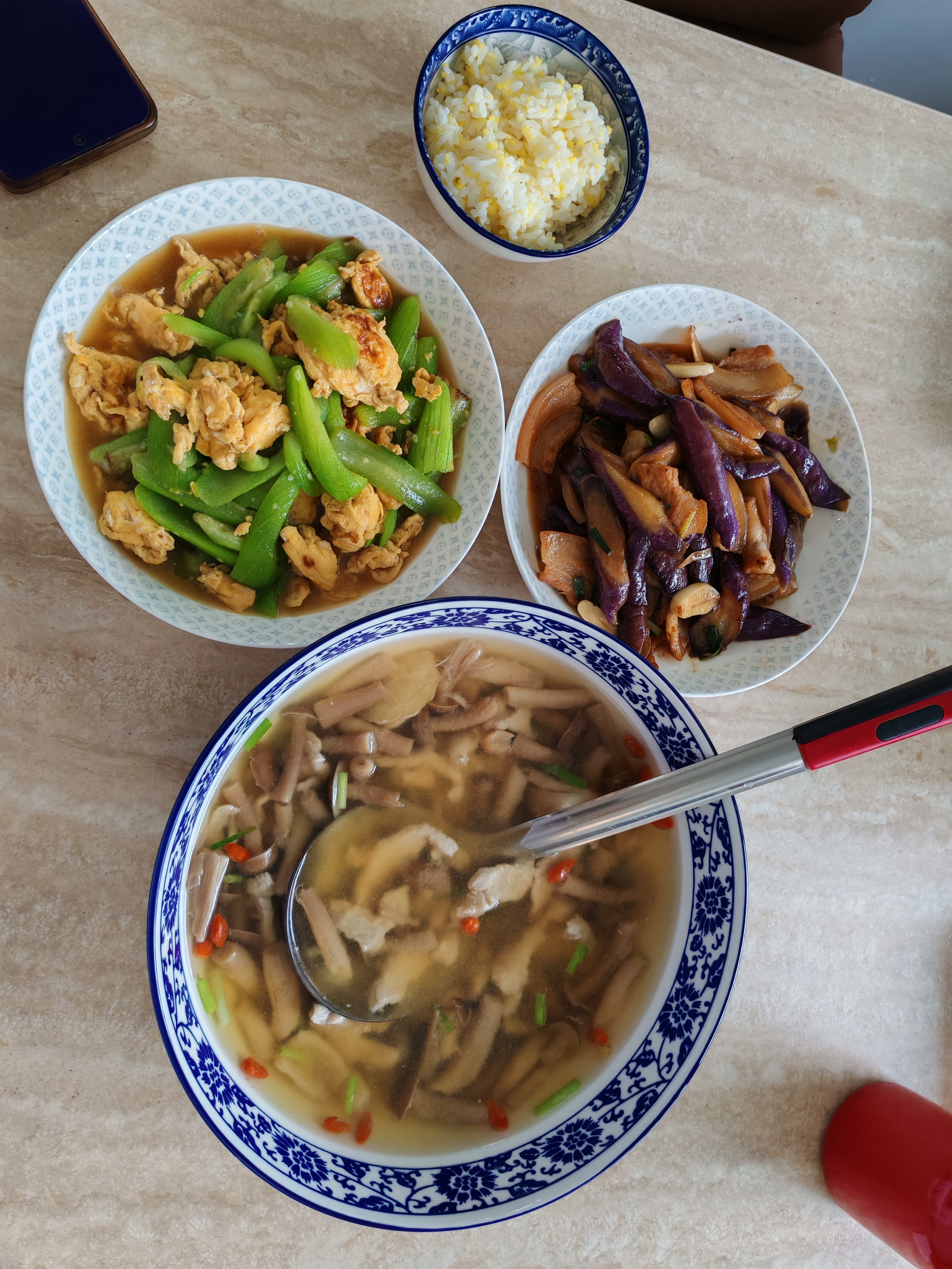 传旗 青花瓷大碗 10英寸陶瓷家用酸菜鱼盆面碗和面盆陶瓷盆 实拍图