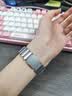 JINGZ品牌原装适用苹果手表s11表带金属apple watch s10磁吸iwatch s9小蛮腰8硅胶女士款不锈钢se夏通勤 新款小蛮腰【星光粉】实心不锈钢 · 液态硅胶 适用iwatch9/8/7【41MM表盘】 实拍图