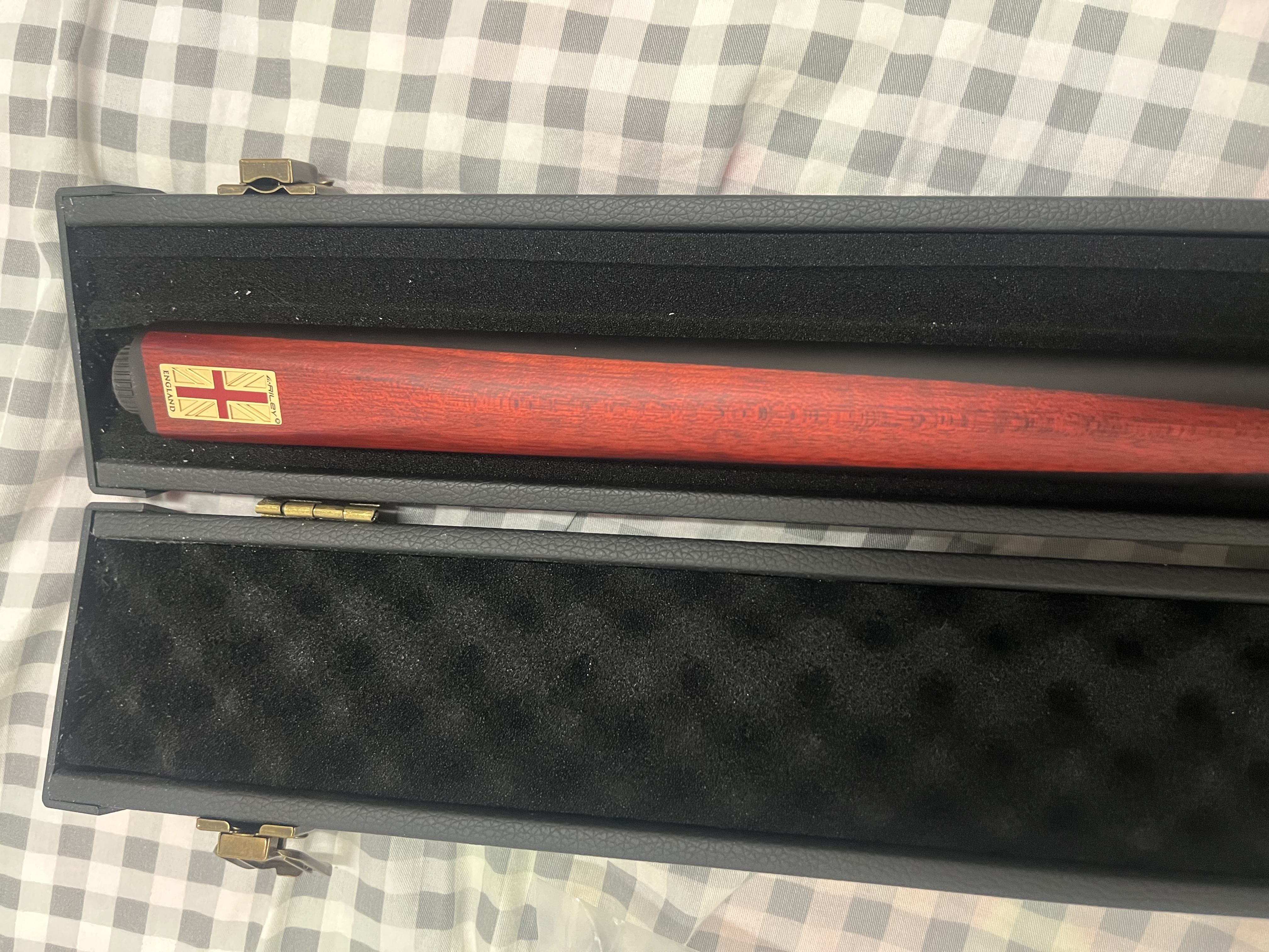 RILEY莱利RES-201台球杆斯诺克小头黑8中式黑八中头八球桌球杆通杆9.5m 实拍图
