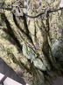 LULUALWAYS华服系列-窈窕淑女25夏季新款法式复古公主露肩连衣裙 绿色 M 实拍图