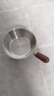 特厚不锈钢平底锅奶锅电磁炉通用不粘锅辅食锅汤锅煮锅蒸锅汤锅 胡桃木锅17cm 实拍图