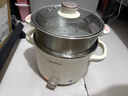 美的（Midea）电煮锅 0涂层不锈钢 宿舍小电锅 多功能家用宿舍泡面小火锅 2.6L蒸煮一体电热锅 XZC2066G 配蒸笼 实拍图