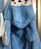 南极人（Nanjiren）婴儿童浴巾斗篷带帽比棉纱布吸水珊瑚绒浴巾宝宝洗澡浴袍披风包巾 实拍图