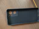 毕亚兹适用opporeno7手机壳 Reno7液态保护套 全包防摔超轻薄植绒内衬散热液态磨砂软壳简约 JK110黑 实拍图
