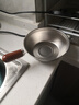 特厚不锈钢平底锅奶锅电磁炉通用不粘锅辅食锅汤锅煮锅蒸锅汤锅 17cm双耳木柄锅 实拍图