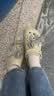 卡骆驰（CROCS）白鹿同款云朵洞洞鞋|206750 骨白色-2Y2 37/38(240mm) 实拍图