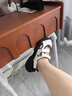 FILA FUSION官方潮牌斐乐女鞋潮流凉鞋轻便凉鞋玛丽珍凉鞋女 微白/黑-WB 38 实拍图