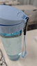 特百惠（Tupperware）茶韵500ml塑料杯男女士学生运动水杯子大容量泡茶杯 冰水蓝 实拍图