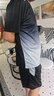 艾伦伯顿（Alen Botun）运动服套装男冰丝t恤跑步速干衣短袖夏季短裤健身训练羽毛球服 灰色套装 【冰丝 速干 透气】 4XL 【175-190斤】 实拍图