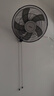 美的（Midea）【五叶大风力】壁扇 挂壁电风扇 家用节能低噪金属扇工厂通风吊扇食堂餐厅商用款广角摇头 FWA40YA 实拍图
