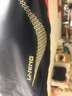 李宁（LI-NING）泳衣女专业训练连体平角游泳衣女士时尚大码泳装011 黑金 XXXL  实拍图