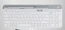 罗技（Logitech）K580无线蓝牙键盘带手机支架可跨屏切换静音按键无限薄膜键盘笔记本电脑手机ipad平板键鼠套装 【K580】无线轻音键盘-芍药白 实拍图