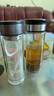 【京东物流配送】高硼硅双层玻璃杯大容量泡茶杯水杯子茶水分离杯 【双层加厚】茶杯350ml1只 实拍图