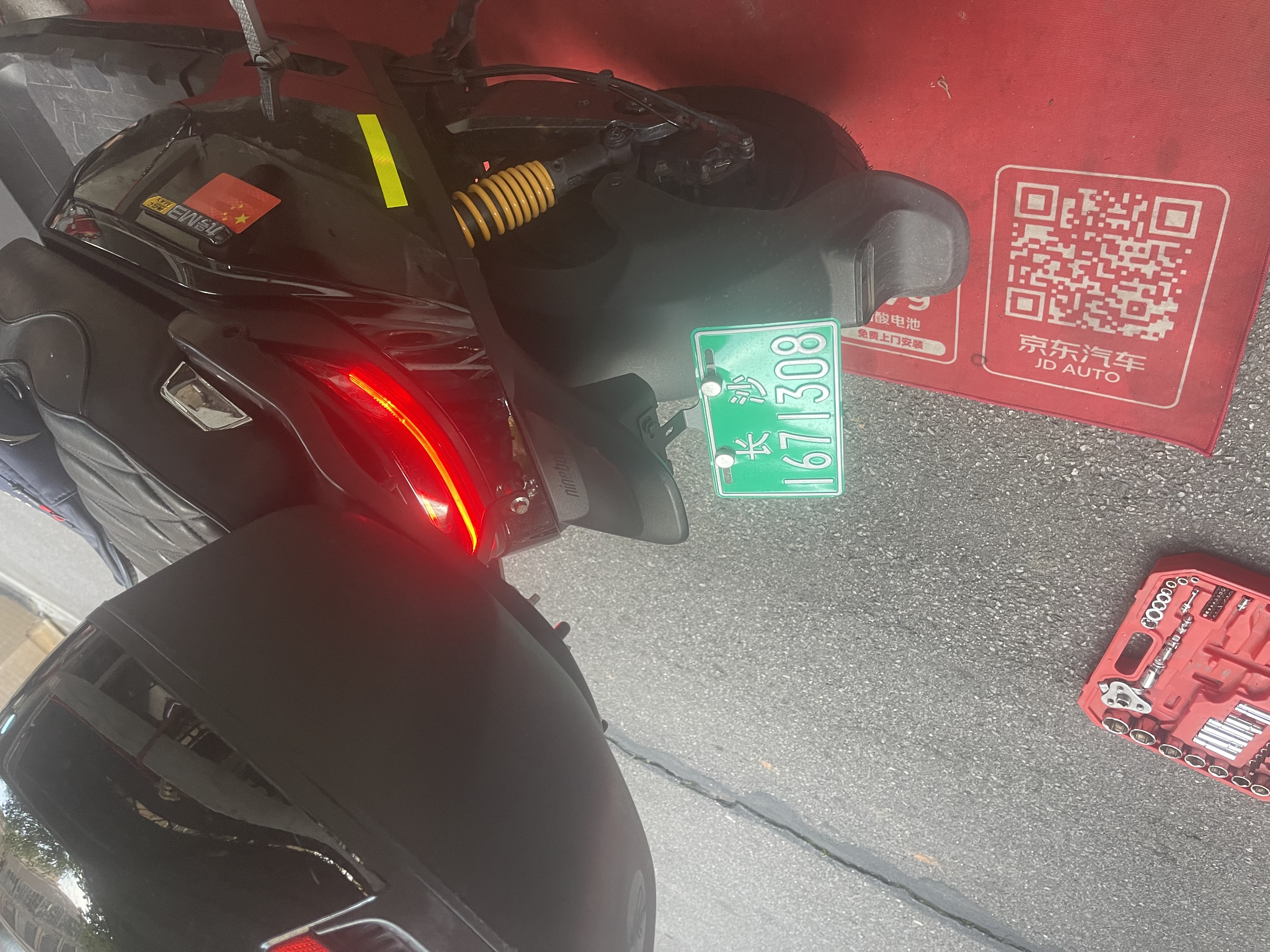 倍耐力（Pirelli）天使胎踏板摩托车轮胎电动车真空胎半热熔电瓶车 前后轮120/70-12 实拍图