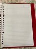 满乐文 日本满乐文活B5柔软可卷活页夹轻薄笔记本作业本记事本可换替芯学生用易收纳携带本子 红色A5 实拍图