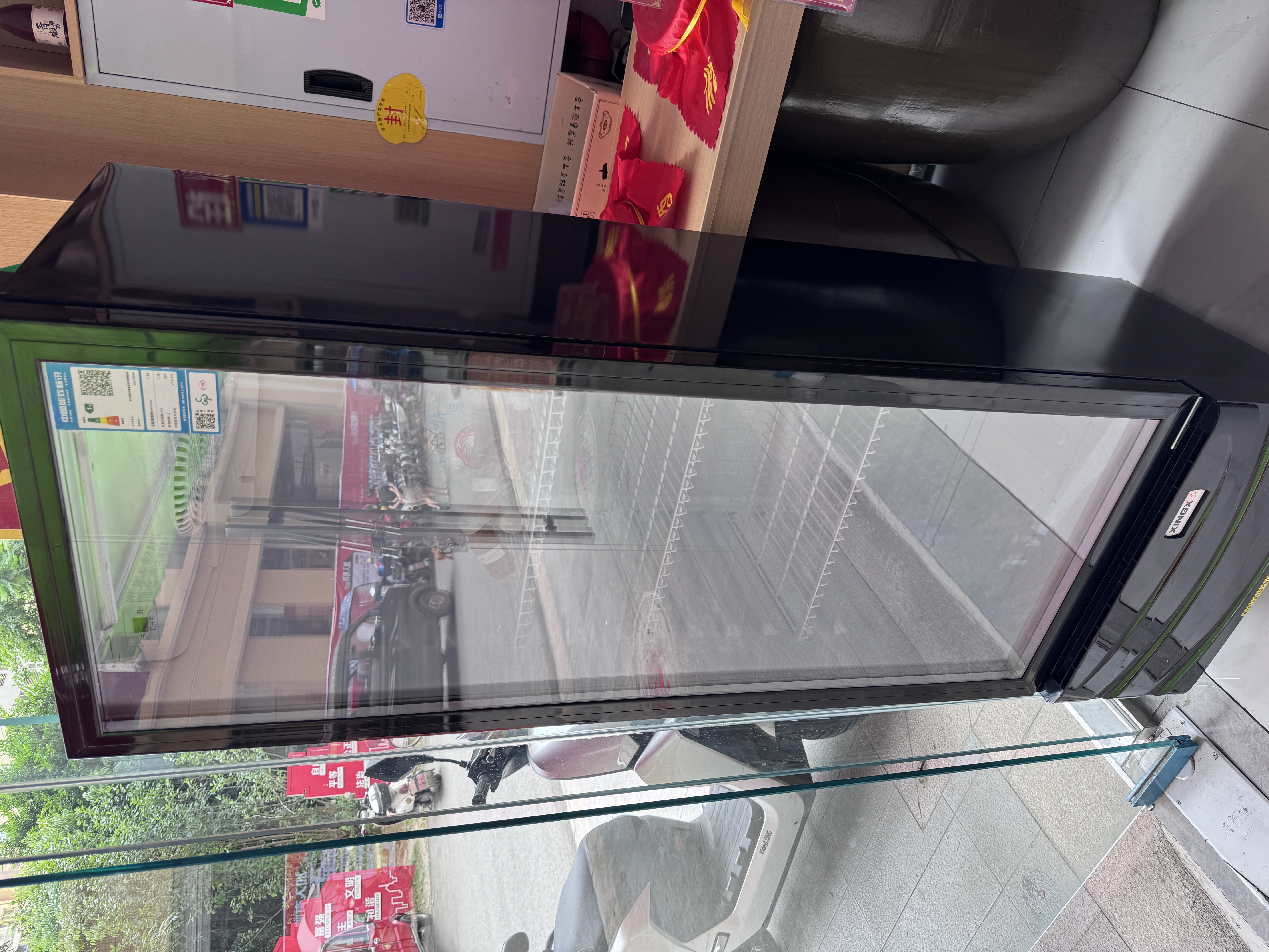 星星（XINGX）展示柜冷藏保鲜柜 风冷除霜饮料柜单门立式冰柜直冷冰箱商用食品留样超市便利店蔬菜水果啤酒水柜 243升真风冷无霜一级能效LSC-235HW 实拍图