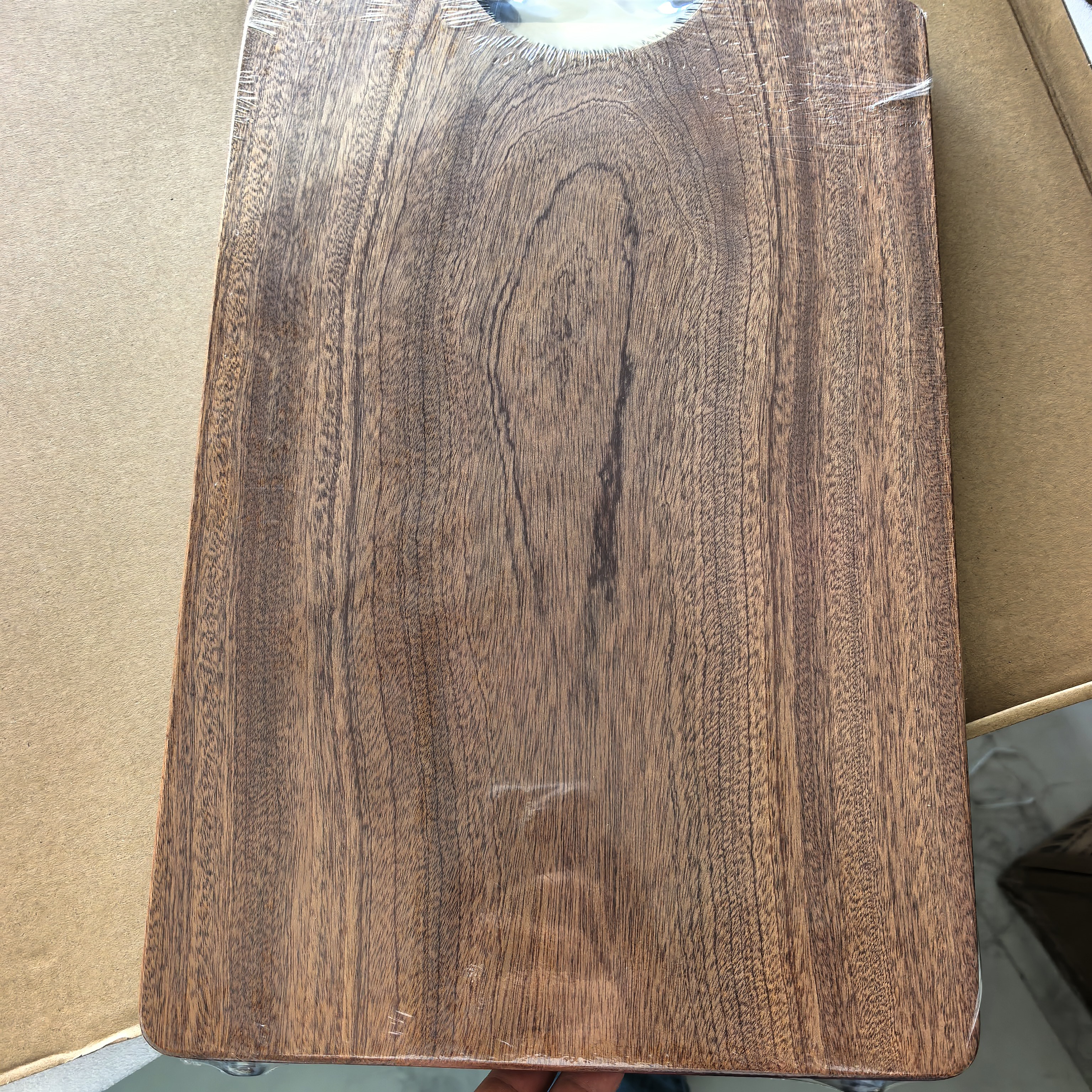 十八子作 乌檀木整木切菜板家用加厚大号砧板ZBL005（40x27x2.5cm） 实拍图