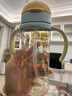贝亲（Pigeon）防胀气 自然成长翻盖直饮吸管 大童奶瓶330ml 马戏团 18月+ AA279 实拍图