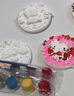 煦贝乐石膏娃娃浮雕画儿童手工diy涂色玩具立体白胚涂鸦挂件香薰礼物 实拍图