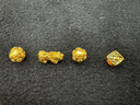 中国黄金（CHINA GOLD）黄金貔貅手链男士款足金招财转运珠皮丘手串父亲节礼物送男友爸爸 【京速达】8mm黑曜石【荣华富贵】约1.1g 实拍图