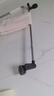 吸盘毛巾架免打孔卫生间置物架浴室毛巾杆壁挂式厕所浴巾收纳挂架 伸缩款透明黑【65-130cm】 实拍图