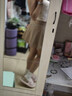 优衣库打褶裙裤女装/休闲裤裤子483766 483766/31米色 M 实拍图