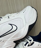 耐克轻便训练鞋秋季健身缓震老爹鞋NIKE AIR MONARCH 4 415445 102白色/金属银/深藏青 38 (240mm) 实拍图