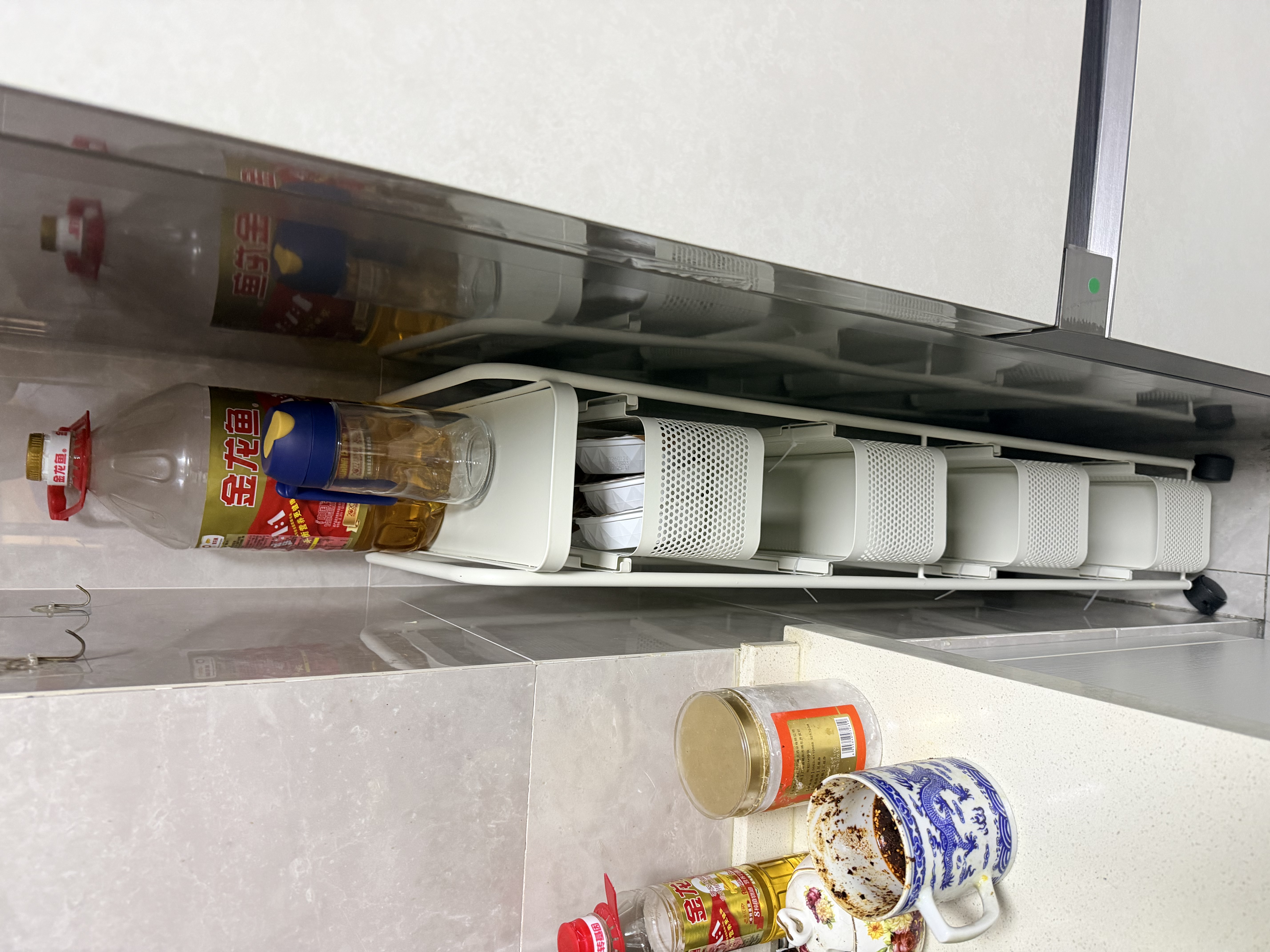 佳帮手厨房夹缝置物架冰箱侧面抽拉柜卫生间小推车极窄缝拉篮17+5 实拍图