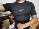 耐克NIKE春夏男短袖圆领T恤 运动休闲时尚打底衫FB7933-010黑M 实拍图