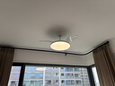 欧普照明（OPPLE）风扇灯吊扇灯隐形扇卧室餐厅超静音全光谱1级能效风扇一体灯饰 1级能效-白-36寸36瓦-遥控-全光谱 实拍图