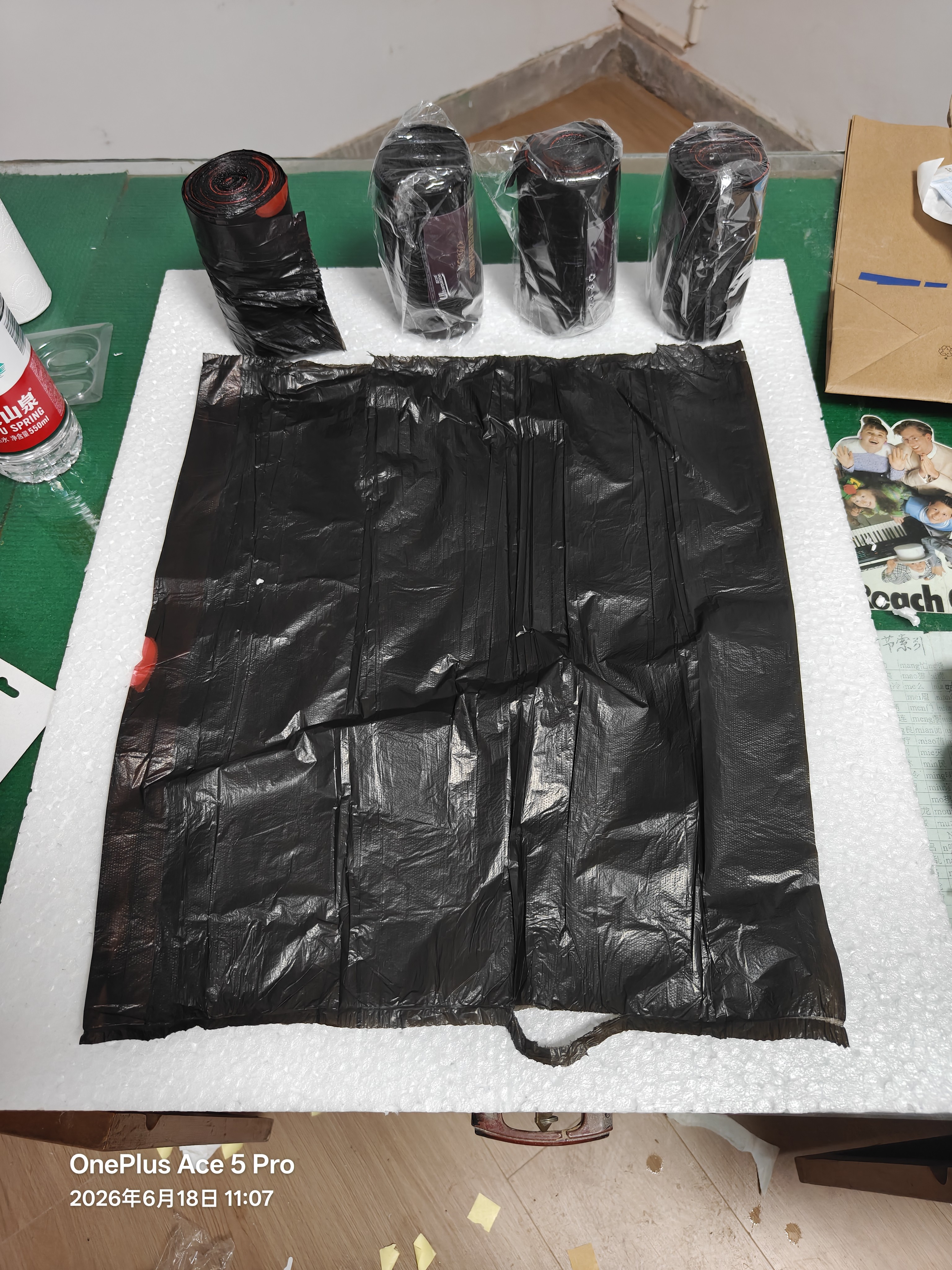 【销量100万+】家用办公垃圾袋加厚加大点断易撕45*45CM 京东物流 抽绳垃圾袋【50个】黑色 实拍图