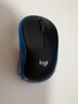 罗技（Logitech）M185鼠标 无线鼠标 办公鼠标 对称鼠标 黑色蓝边 带无线2.4G接收器 实拍图