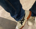 亚瑟士ASICS男鞋女鞋运动休闲鞋复古篮球鞋百搭板鞋 COURT MZ 米白色/黑色 43.5 实拍图