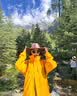 骆驼（CAMEL）户外冲锋衣秋冬新款三合一防水透湿保暖冲锋衣男女登山服 A9W214119AX,谷子黄，男女同款 L 实拍图