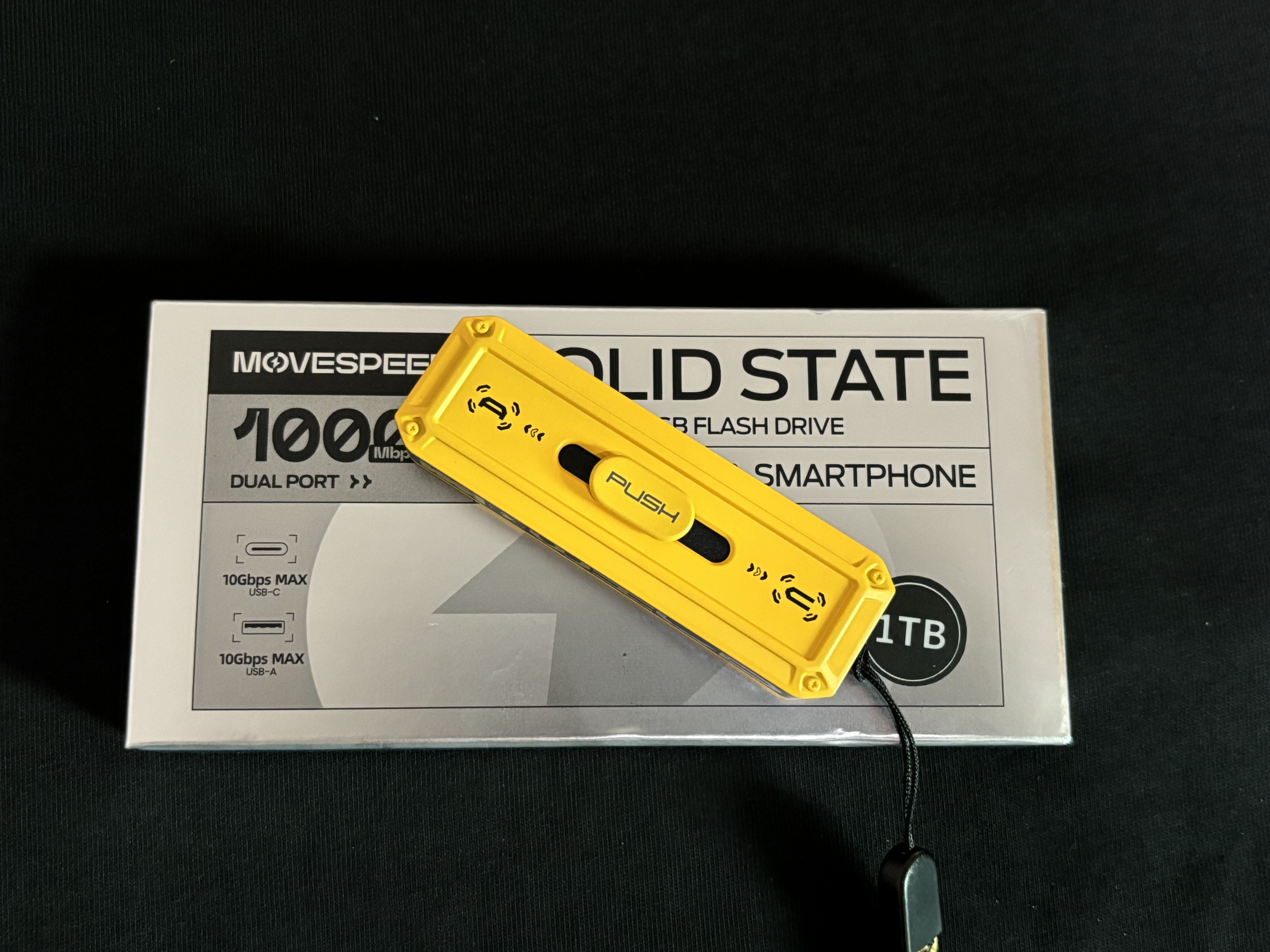 移速（MOVE SPEED）1TB 固态U盘 USB3.2/Type-C双接口u盘手机电脑两用高速大容量移动优盘 读速1090MB/s 狂野Wild 实拍图