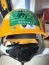 诺瑞斯安 ABS安全帽工地 国标加厚防砸抗冲击  工地建筑工程施工头盔 增强款盔式透气款 黄色 实拍图