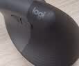罗技（Logitech）Lift人体工学鼠标 垂直鼠标 小手鼠标 无线蓝牙鼠标 3台设备秒切换 带Logi Bolt接收器 黑色 实拍图