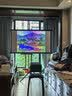 快朵小屋 60英寸16:9支架挂壁两用幕布 白玻纤高清可移动免打孔投影仪幕布家用办公极米坚果当贝小米 实拍图