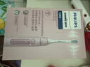 飞利浦（PHILIPS）声波电动牙刷钻石3系【囤货装4刷头】5倍洁齿5种模式 情人节礼物情侣送女友 HX5171/04 淡粉色 实拍图