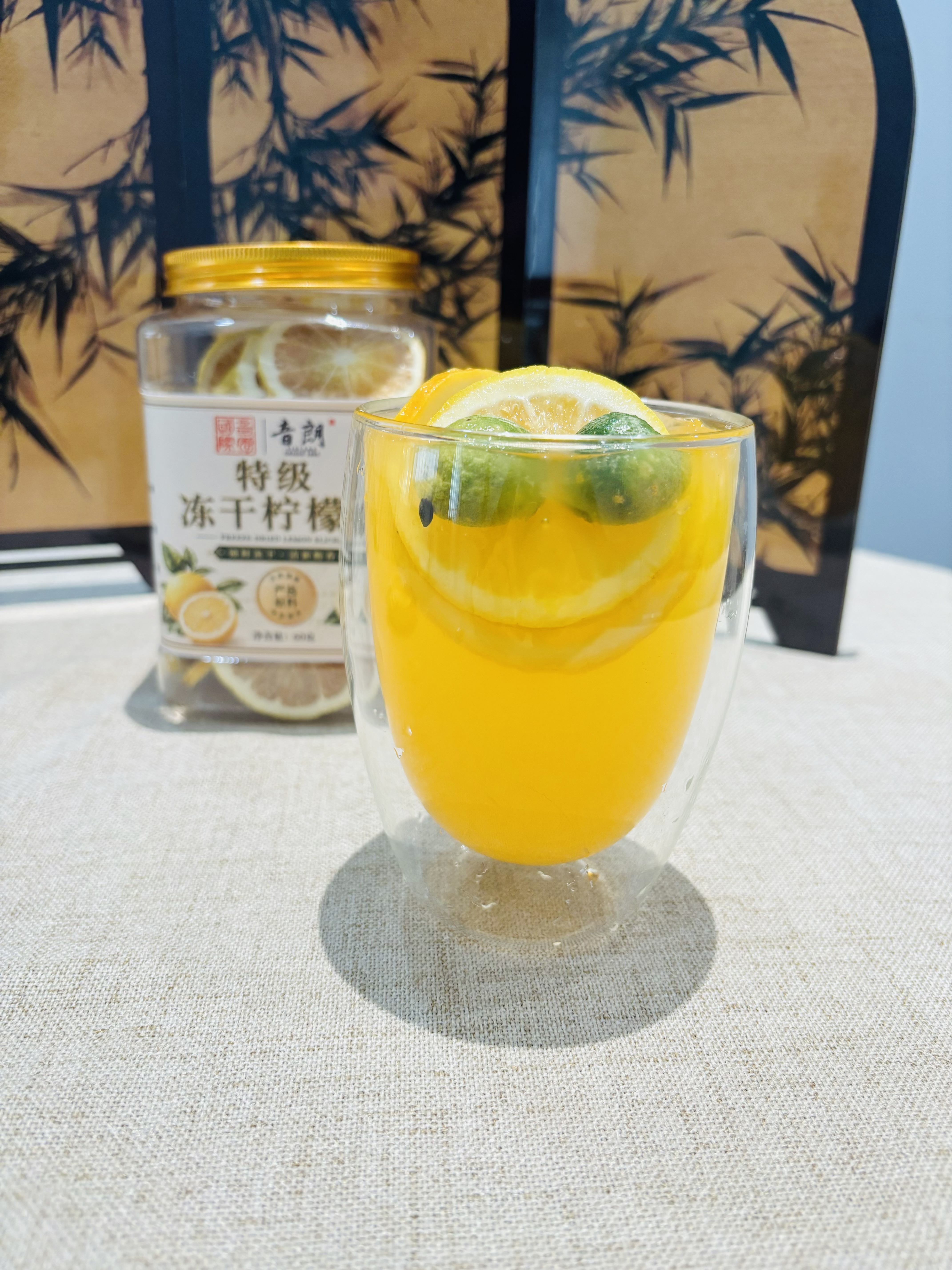 音朗 花草茶 冻干柠檬片安岳无糖柠檬干加蜂蜜水果茶冷泡茶泡水喝60g 实拍图