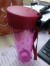 特百惠（Tupperware）茶韵500ml塑料杯男女士学生运动水杯子大容量泡茶杯 美唇红 实拍图