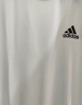 adidas纯棉休闲百搭三条纹针织运动圆领短袖T恤上衣男夏阿迪达斯 白/黑色   XL 实拍图