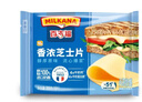 百吉福（MILKANA） 芝士片 再制奶酪 原味 300g/18片装 冷藏 即食  早餐烘焙原料 实拍图