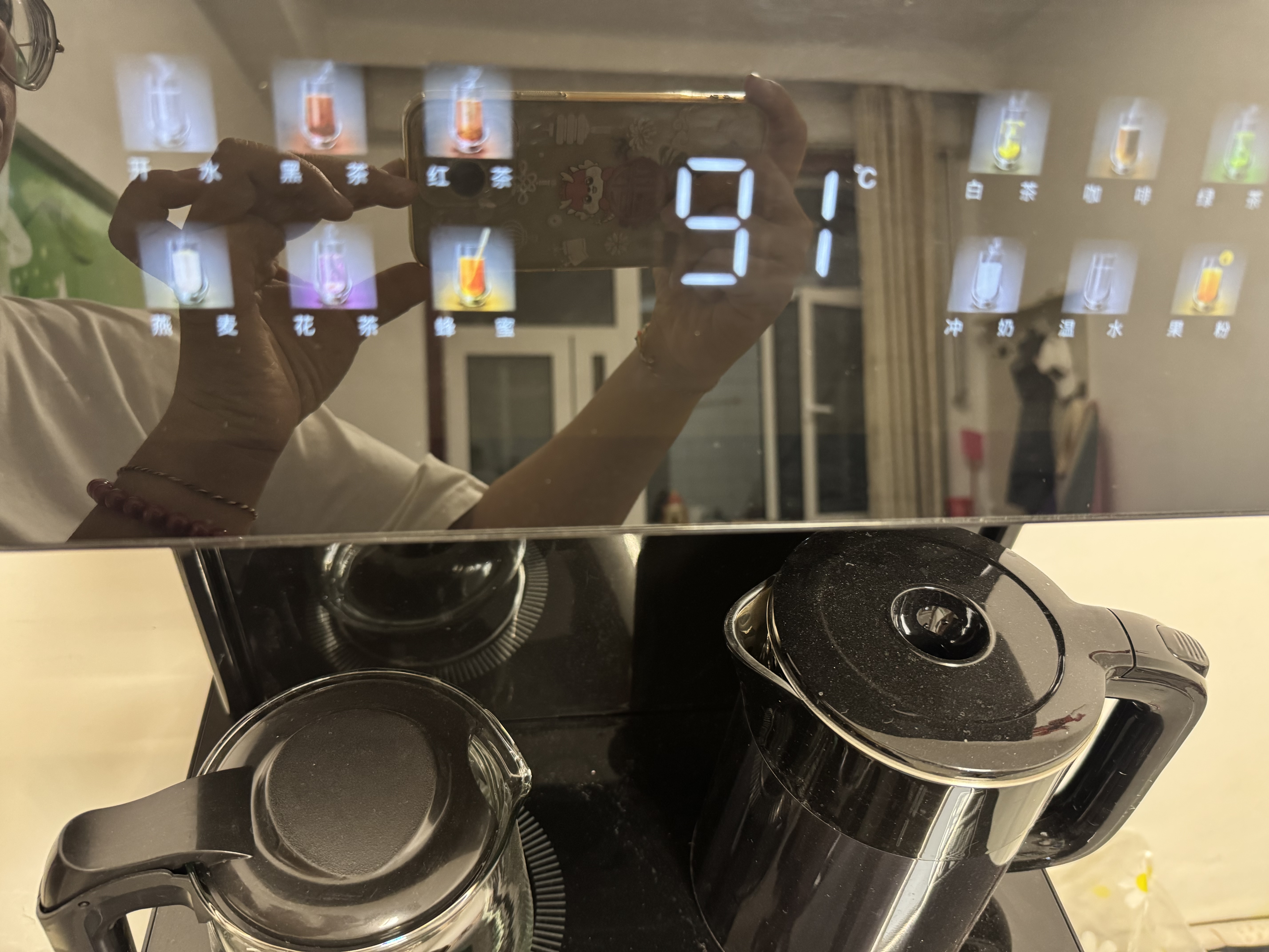 长虹茶吧机家用饮水机高端语音智能下置水桶全自动一体烧水壶立式柜式多功能客厅泡茶机CH-T102星辰黑 实拍图