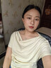 森马（Semir）陈都灵|短袖t恤女26夏短款一字肩荡领收腰氛围感上衣109326100005 实拍图