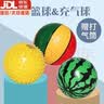 东之天地西瓜球充气弹力小皮球婴幼儿宝宝手抓拍拍球幼儿园玩具 西瓜球+按摩球+篮球（随机色） 实拍图