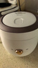 美的（Midea）小电饭煲迷你微压小型家用电饭煲1-2人用电饭锅小电锅宿舍用老式多功能煲汤煮饭煮粥不粘内胆 【可爱小白煲】不沾内胆 1.2L 一键操作 实拍图