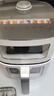 美的（Midea）【价保618】0氟新风炎烤空气炸锅家用 6.5L大容量多功能免翻面双可视空气炸锅蒸烤一体烤箱KZC6521 实拍图