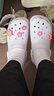 卡骆驰（CROCS）白鹿同款经典云朵洞洞鞋时尚百搭女鞋花园鞋|206750 葡萄冰-5DK(含智必星) 38 (240mm) 实拍图